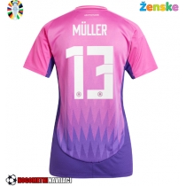 Ženske Nogometnih dresov Nemčija Thomas Muller #13 Gostujoči EP 2024 Kratki rokavi